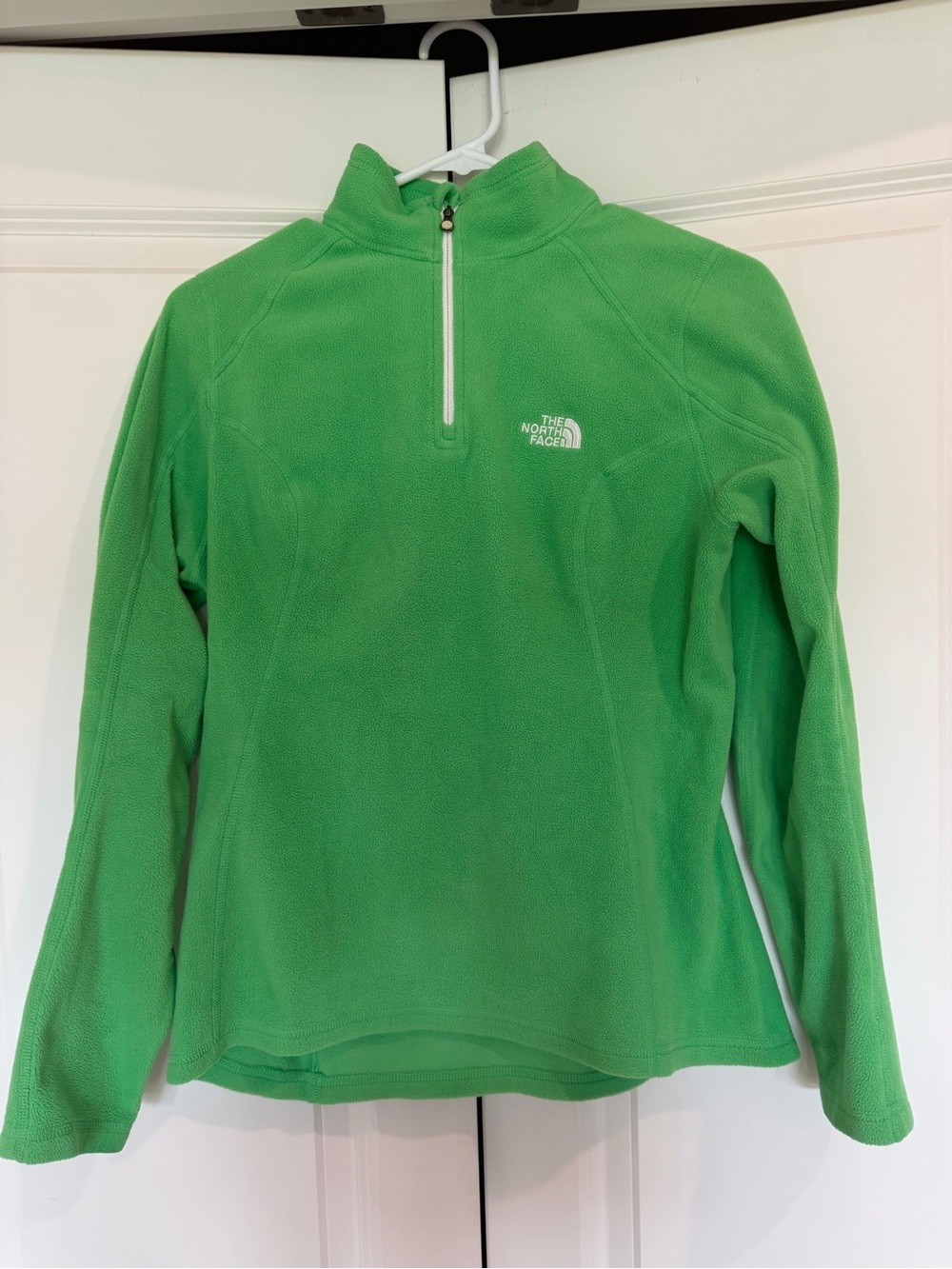 The North Face Women's Bright Green Half-Zip Fleece Pullover